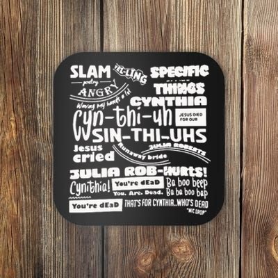 Cynthia Slam Poetry Coaster