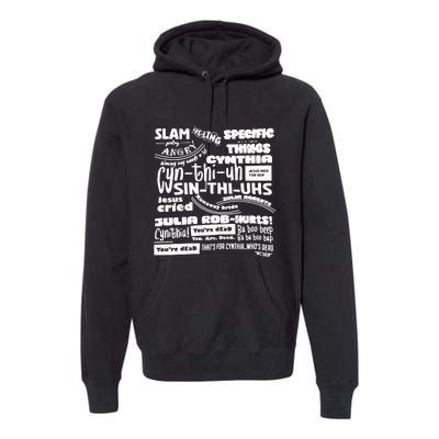 Cynthia Slam Poetry Premium Hoodie