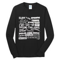 Cynthia Slam Poetry Tall Long Sleeve T-Shirt