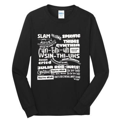 Cynthia Slam Poetry Tall Long Sleeve T-Shirt