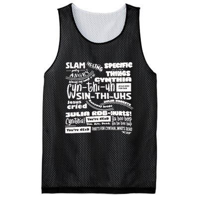 Cynthia Slam Poetry Mesh Reversible Basketball Jersey Tank