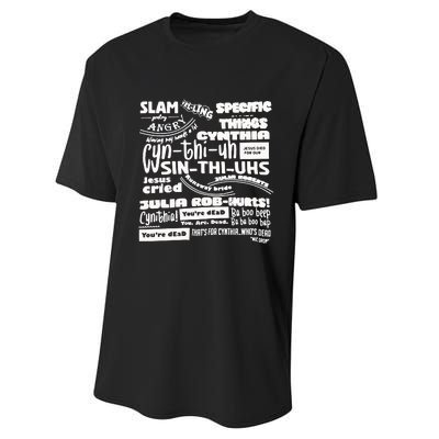 Cynthia Slam Poetry Performance Sprint T-Shirt