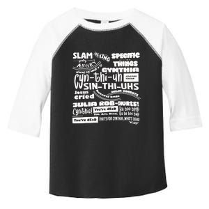 Cynthia Slam Poetry Toddler Fine Jersey T-Shirt