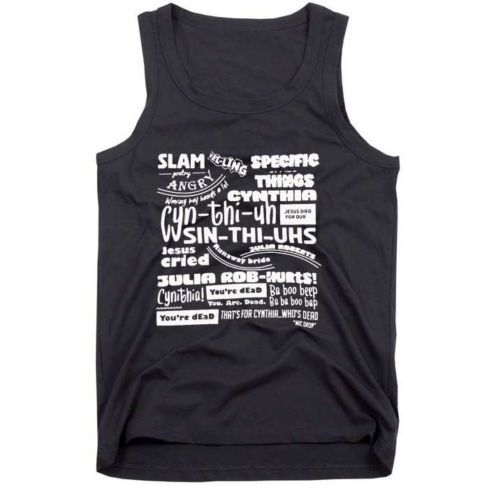 Cynthia Slam Poetry Tank Top