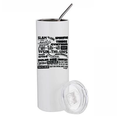 Cynthia Slam Poetry Stainless Steel Tumbler