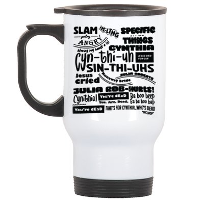 Cynthia Slam Poetry Stainless Steel Travel Mug