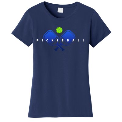 Cool Stylized Pickleball With Paddles And Ball Pickleball Women's T-Shirt