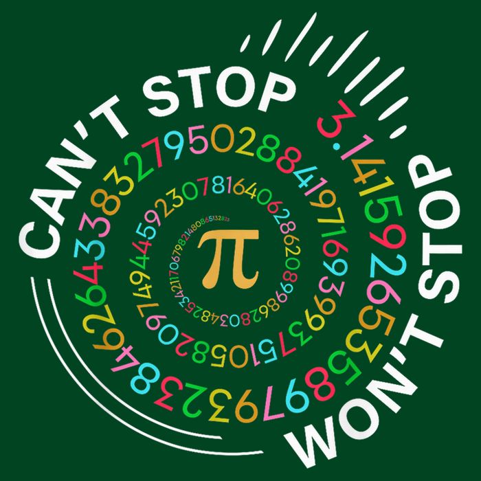 Can'T Stop Pi Won'T Stop Happy Pi Day 3.14 Math Teachers Premium T-Shirt