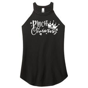 Cute St Patricks Day Pinch Charming Women’s Perfect Tri Rocker Tank