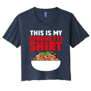 Cute Spaghetti Pasta Spaghetti Lover Women's Crop Top Tee