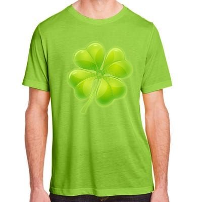 Cute St Patricks Day Lucky Glowing Shamrock Clover Adult ChromaSoft Performance T-Shirt