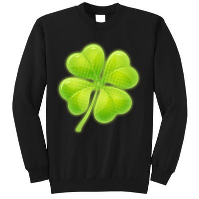 Cute St Patricks Day Lucky Glowing Shamrock Clover Sweatshirt