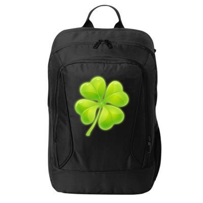 Cute St Patricks Day Lucky Glowing Shamrock Clover City Backpack