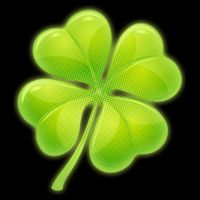 Cute St Patricks Day Lucky Glowing Shamrock Clover Button