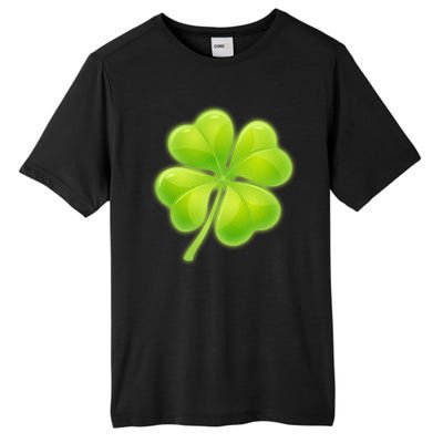 Cute St Patricks Day Lucky Glowing Shamrock Clover Tall Fusion ChromaSoft Performance T-Shirt