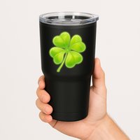 Cute St Patricks Day Lucky Glowing Shamrock Clover Tumbler