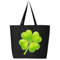 Cute St Patricks Day Lucky Glowing Shamrock Clover 25L Jumbo Tote