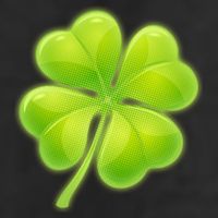 Cute St Patricks Day Lucky Glowing Shamrock Clover Golf Towel