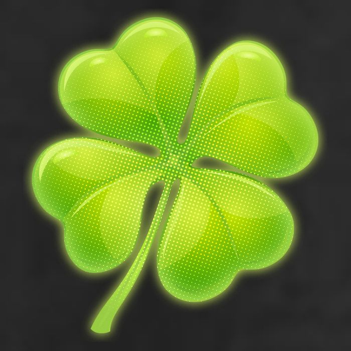 Cute St Patricks Day Lucky Glowing Shamrock Clover Golf Towel