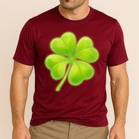 Cute St Patricks Day Lucky Glowing Shamrock Clover Performance Shirt