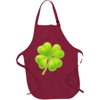 Cute St Patricks Day Lucky Glowing Shamrock Clover Apron