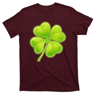 Cute St Patricks Day Lucky Glowing Shamrock Clover T-Shirt