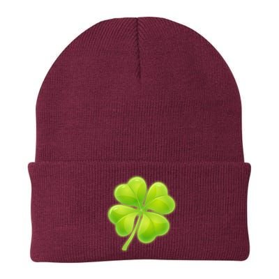 Cute St Patricks Day Lucky Glowing Shamrock Clover Beanie