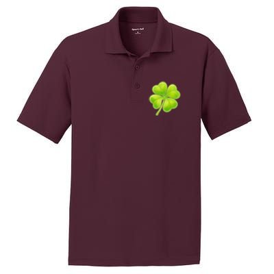 Cute St Patricks Day Lucky Glowing Shamrock Clover PosiCharge RacerMesh Polo