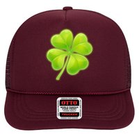 Cute St Patricks Day Lucky Glowing Shamrock Clover Trucker Hat