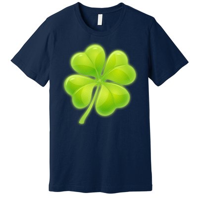 Cute St Patricks Day Lucky Glowing Shamrock Clover Premium T-Shirt