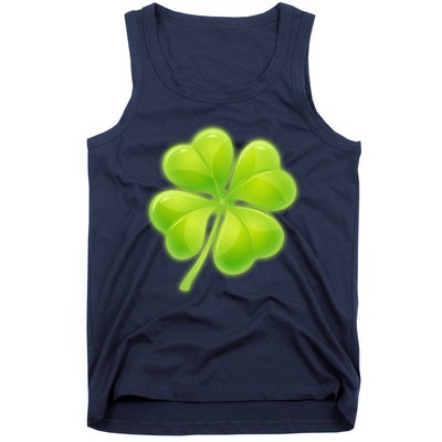 Cute St Patricks Day Lucky Glowing Shamrock Clover Tank Top