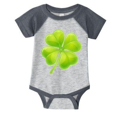 Cute St Patricks Day Lucky Glowing Shamrock Clover Infant Baby Jersey Bodysuit