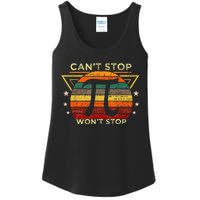 Can't Stop Pi Symbol Won't Stop Math Pi Day Funny Maths Club Ladies Essential Tank