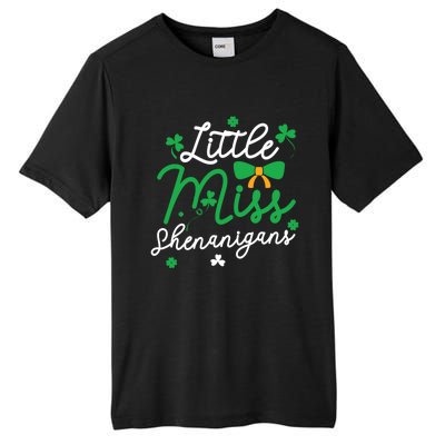 Cute St Patrick Costume Shamrock Little Miss Shenanigans Gift Tall Fusion ChromaSoft Performance T-Shirt