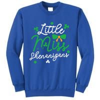 Cute St Patrick Costume Shamrock Little Miss Shenanigans Gift Sweatshirt