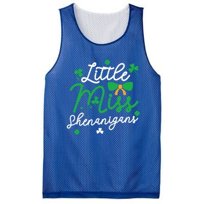 Cute St Patrick Costume Shamrock Little Miss Shenanigans Gift Mesh Reversible Basketball Jersey Tank