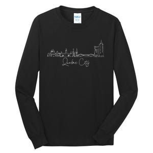 City Skyline Quebec Canada Tall Long Sleeve T-Shirt