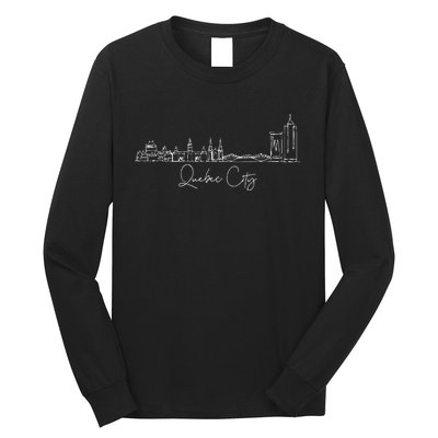 City Skyline Quebec Canada Long Sleeve Shirt