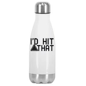 Cue Sports Queue 8 Ball Saying Pool Billiard Gift Stainless Steel Insulated Water Bottle