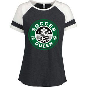 Cool Soccer Queen Enza Ladies Jersey Colorblock Tee