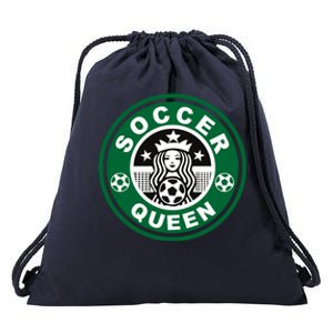 Cool Soccer Queen Drawstring Bag