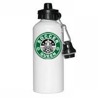 Cool Soccer Queen Aluminum Water Bottle