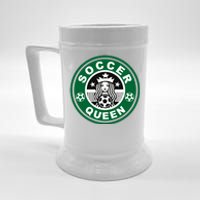 Cool Soccer Queen Beer Stein