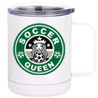 Cool Soccer Queen 12 oz Stainless Steel Tumbler Cup