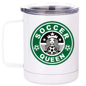 Cool Soccer Queen 12 oz Stainless Steel Tumbler Cup