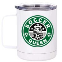 Cool Soccer Queen 12 oz Stainless Steel Tumbler Cup