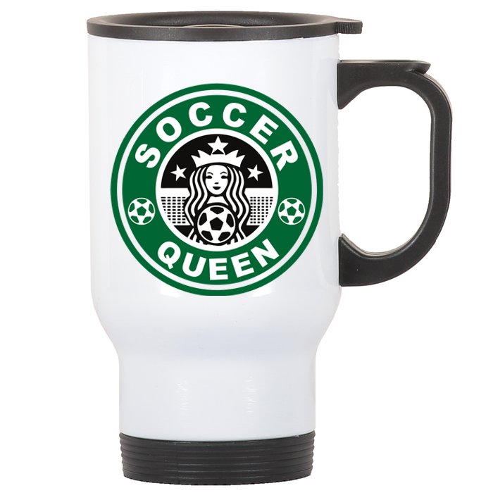 Cool Soccer Queen Stainless Steel Travel Mug