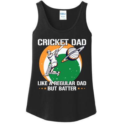 Cricket Sport Quote For An Indian Cricket Dad Ladies Essential Tank