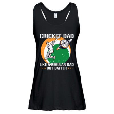 Cricket Sport Quote For An Indian Cricket Dad Ladies Essential Flowy Tank