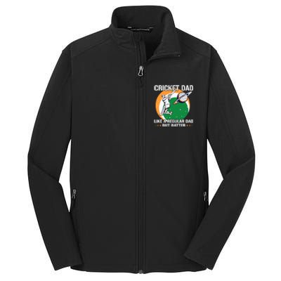 Cricket Sport Quote For An Indian Cricket Dad Core Soft Shell Jacket